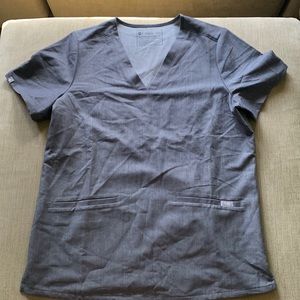 FIGS gray scrub top size medium